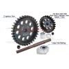 40Cr CARBON STEEL M1.5 SPUR GEAR 33T + MOTOR GEAR 25T--TXM2533TS