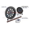 40Cr CARBON STEEL M1.5 SPUR GEAR 35T + MOTOR GEAR 30T--TXM3035TS